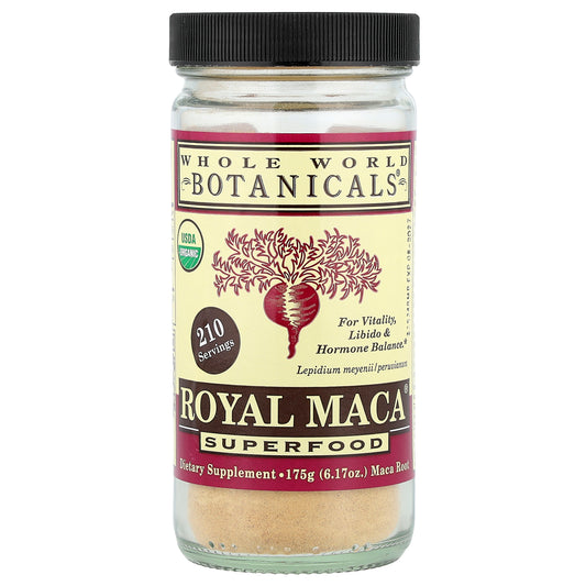 Whole World Botanicals, Royal Maca®, Superfood, 6.17 oz (175 g)