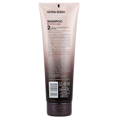 Giovanni, 2chic ®, Ultra Sleek Shampoo, For All Hair Types, Brazilian Keratin + Moroccan Argan Oil, 8.5 fl oz (250 ml)