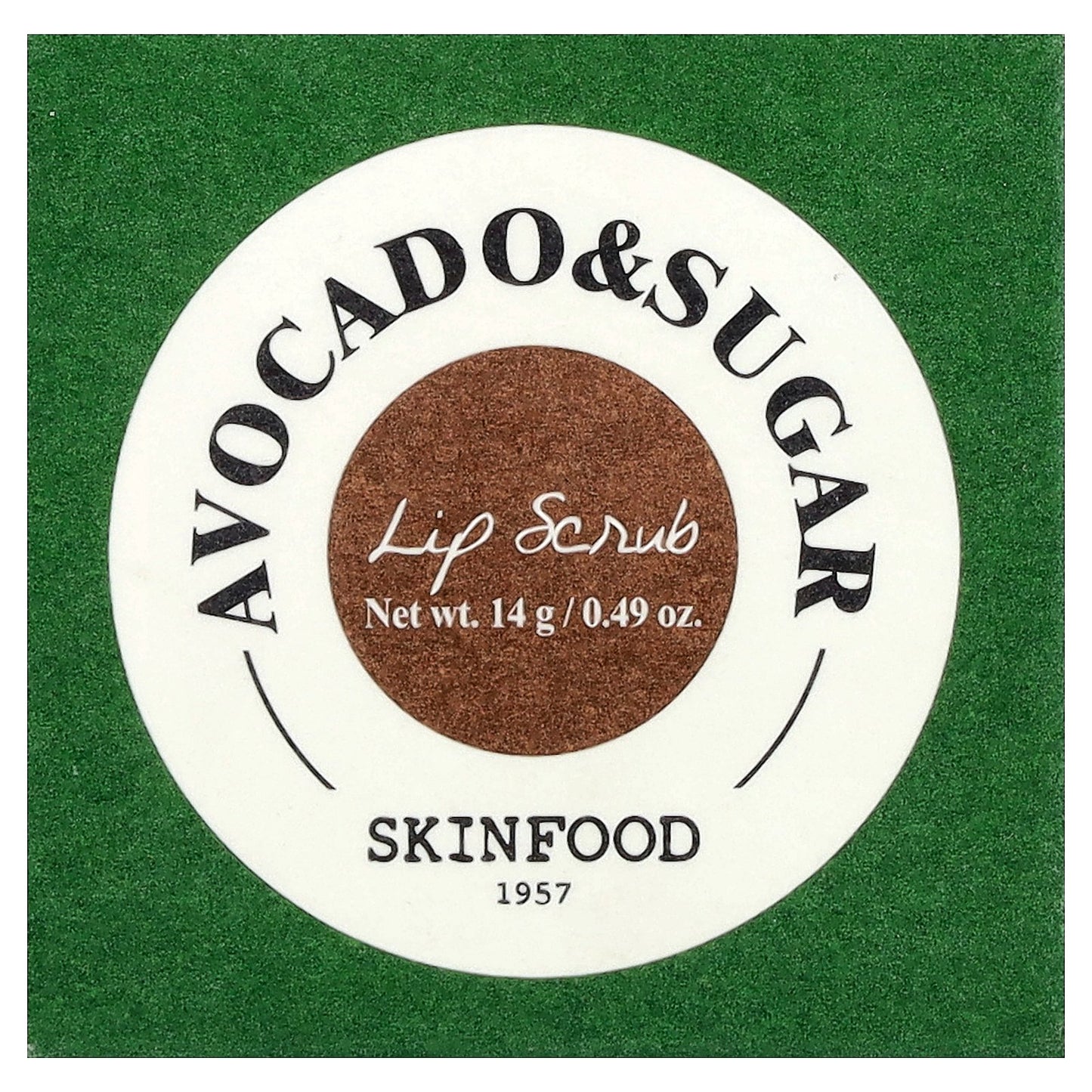 Skinfood, Lip Scrub, Avocado & Sugar, 0.49 oz (14 g)