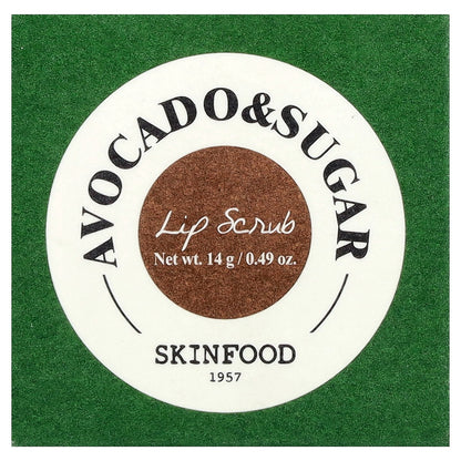 Skinfood, Lip Scrub, Avocado & Sugar, 0.49 oz (14 g)