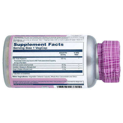 Solaray, Vital Extracts, Milk Thistle Phytosome With Artichoke & Dandelion 15% Silybin, 60 VegCaps