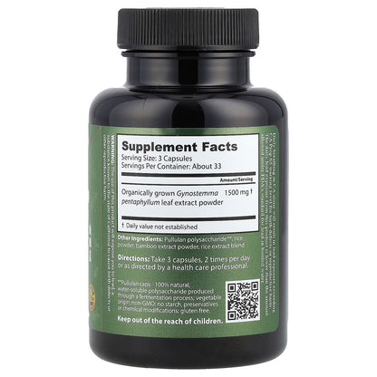 Dragon Herbs, Gynostemma, 500 mg, 100 Capsules