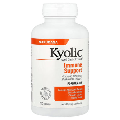 Kyolic, Aged Garlic Extract™, Immune Support, Formula 103, 200 Capsules