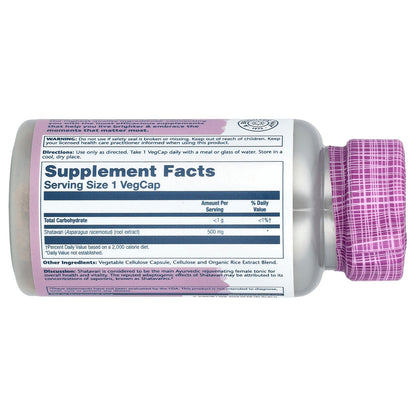 Solaray, Vital Extracts, Shatavari, 500 mg, 60 VegCaps
