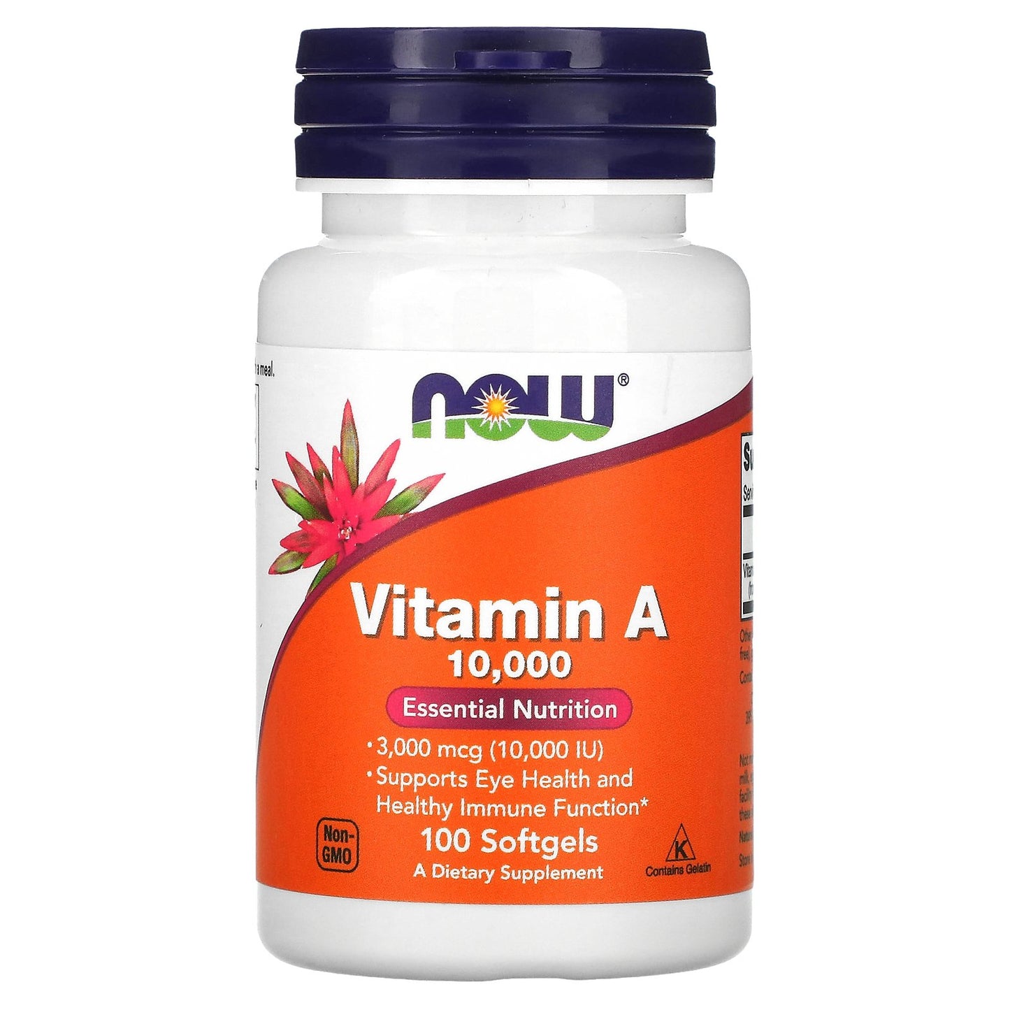 NOW Foods, Vitamin A, 10,000 IU, 100 Softgels