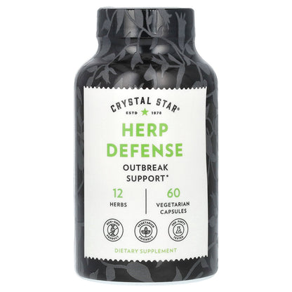 Crystal Star, Herp Defense, 60 Vegetarian Capsules