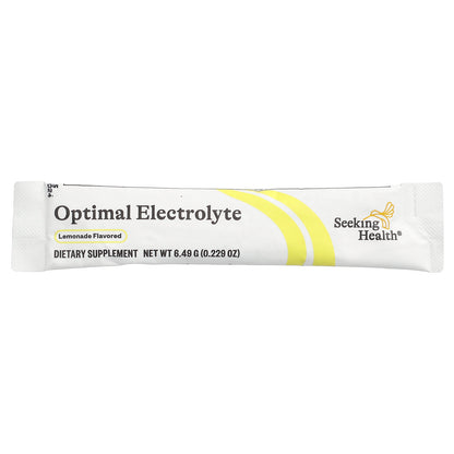 Seeking Health, Optimal Electrolyte, Lemonade, 30 Sticks, 0.229 oz (6.49 g) Each