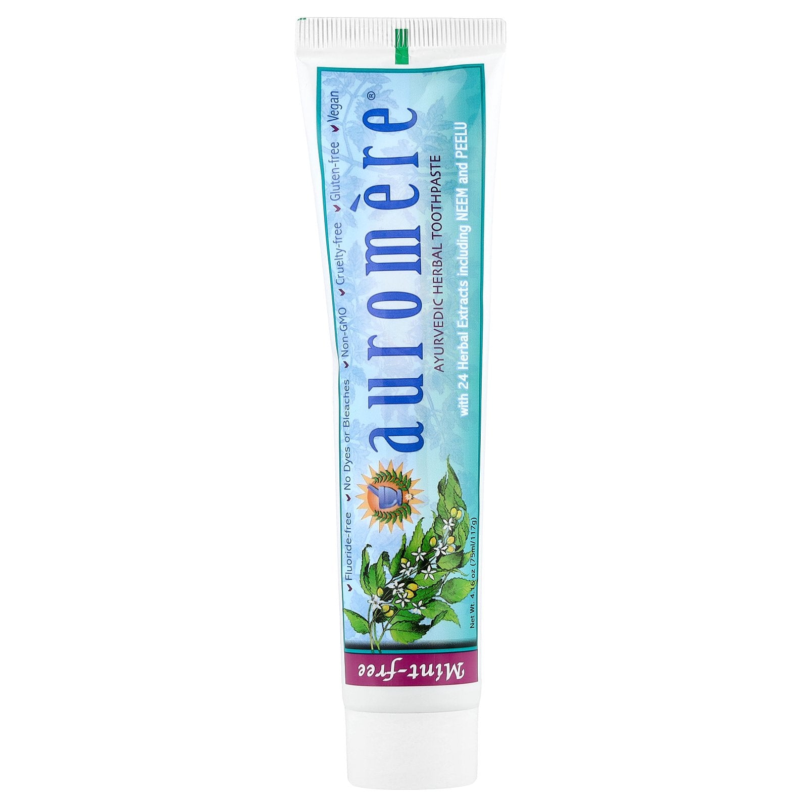 Auromere, Ayurvedic Herbal Toothpaste, Mint-Free, 4.16 oz (117 g)