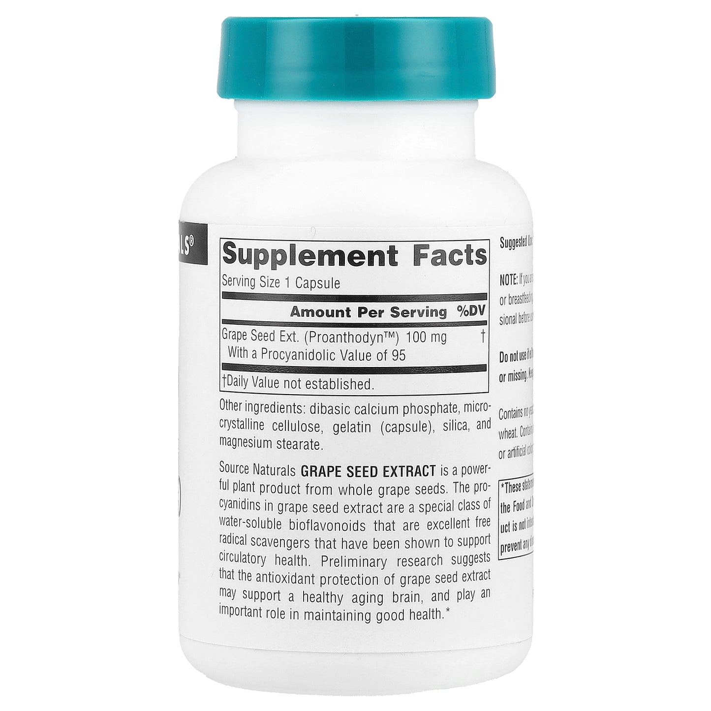 Source Naturals, Proanthodyn™, Grape Seed Extract, 100 mg, 120 Capsules