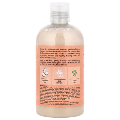 SheaMoisture, Curl & Shine Shampoo, Coconut & Hibiscus, Thick, Curly Hair, 13 fl oz (384 ml)