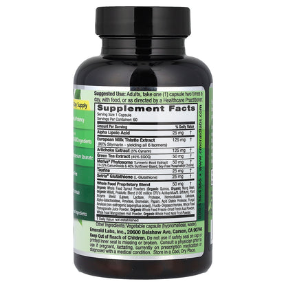 Emerald Laboratories, Liver Health, 60 Vegetable Caps