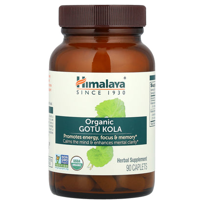 Himalaya, Organic Gotu Kola, 90 Caplets
