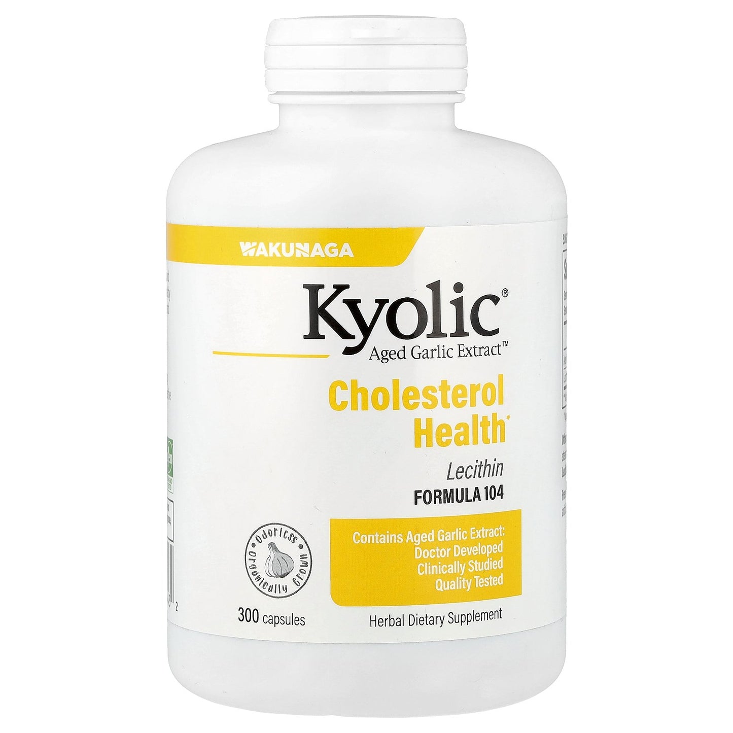 Kyolic, Aged Garlic Extract™, Cholesterol Health, Formula 104, 300 Capsules