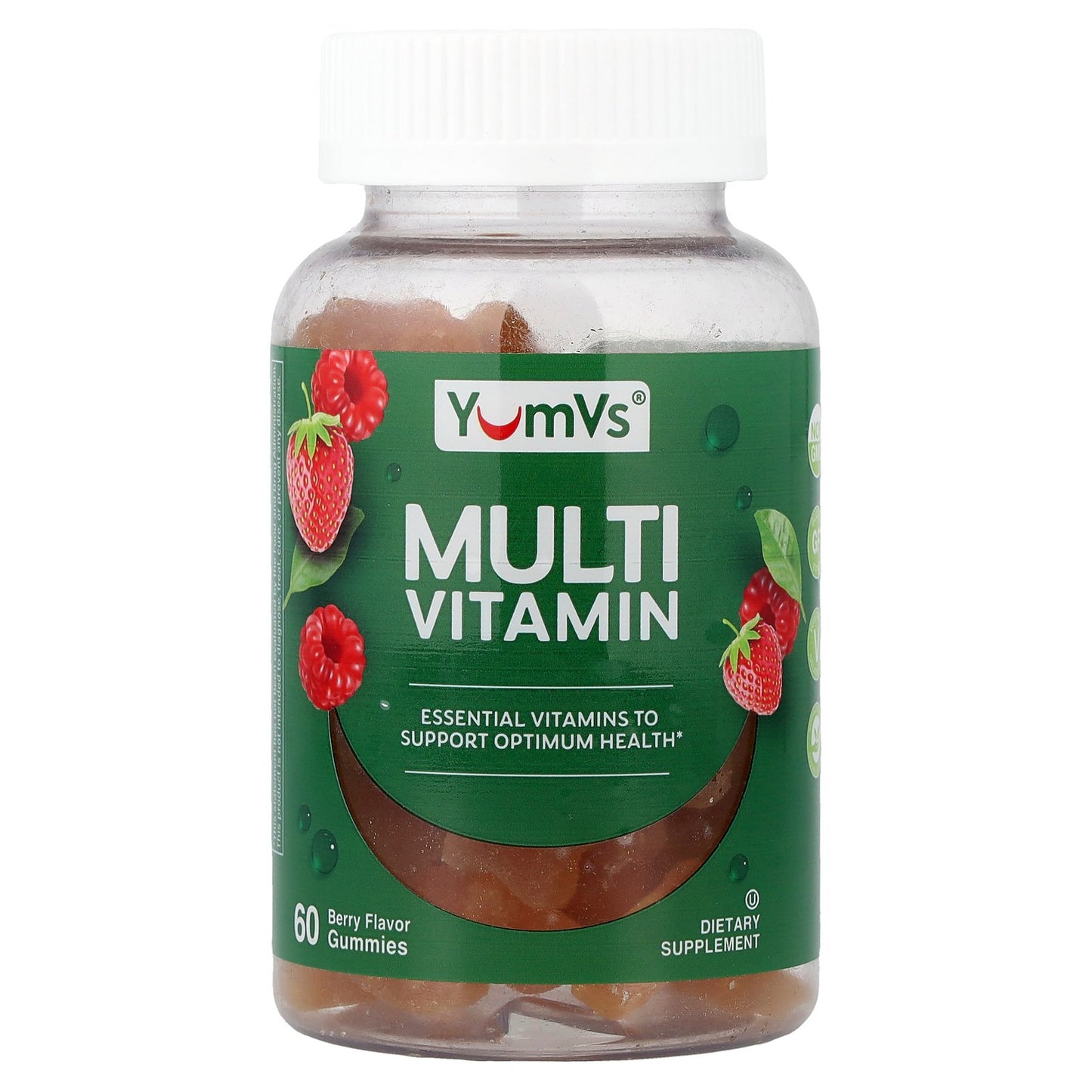 YumVs, Multi Vitamin Gummies, Berry, 60 Gummies