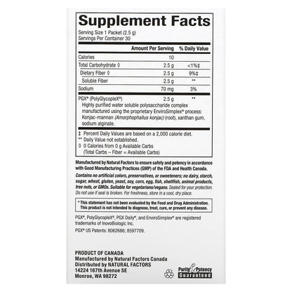 Natural Factors, PGX Daily, Singles, 30 Convenient Sticks, (2.5 g) Each