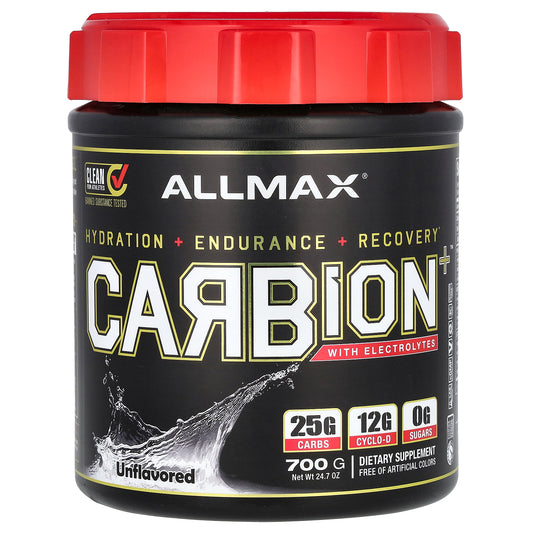 ALLMAX, CARBION+™ With Electrolytes, Unflavored, 24.7 oz (700 g)