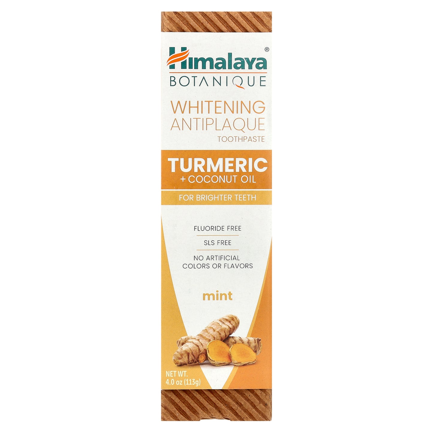 Himalaya, Whitening Antiplaque Toothpaste, Turmeric + Coconut Oil, Mint ,  4 oz ( 113 g)