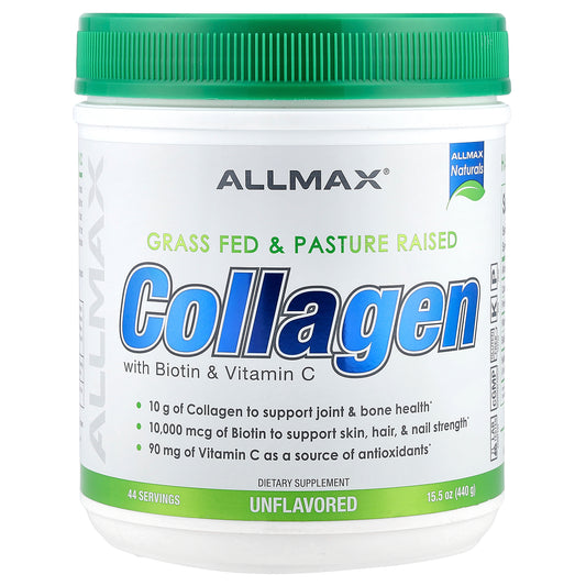 ALLMAX, Collagen with Biotin &  Vitamin C, Unflavored, 15.5 oz (440 g)