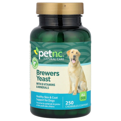 petnc NATURAL CARE, Brewers Yeast, All Dogs, 250 Chewables