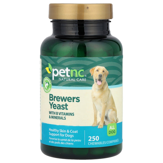 petnc NATURAL CARE, Brewers Yeast, All Dogs, 250 Chewables