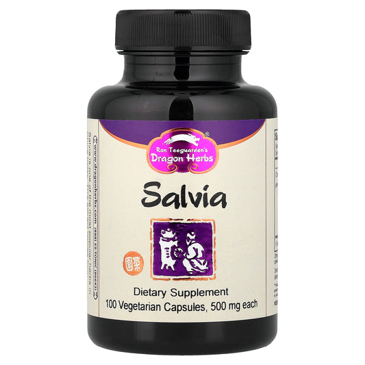 Dragon Herbs, Salvia, 500 mg, 100 Vegetarian Capsules