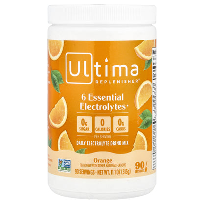 Ultima Replenisher, Daily Electrolyte Drink Mix, Orange, 11.1 oz (315 g)