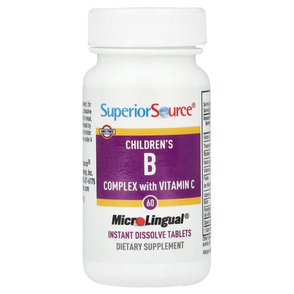 Superior Source, Children's B Complex with Vitamin C, 60 MicroLingual Instant Dissolve Tablets