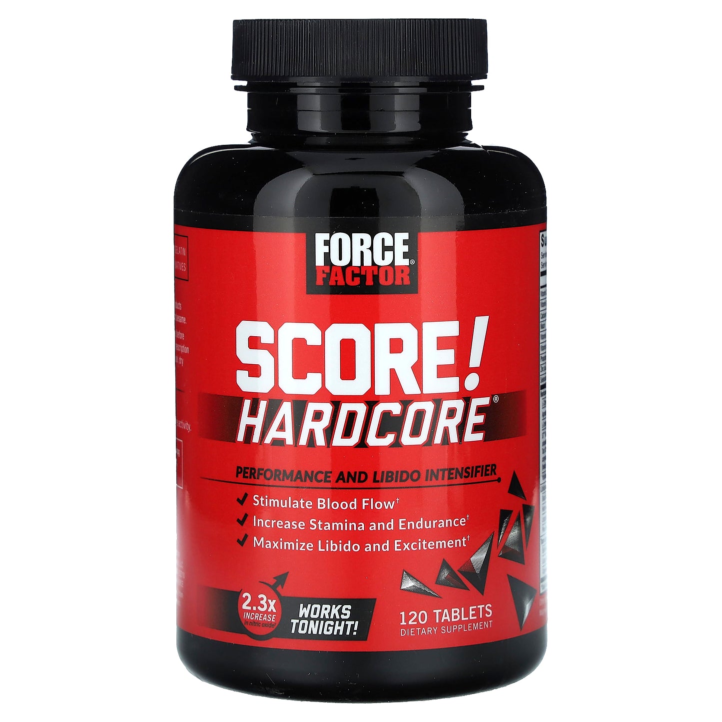 Force Factor, SCORE! Hardcore®, Performance and Libido Intensifier, 120 Tablets