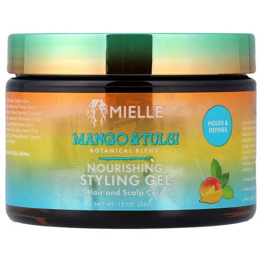 Mielle, Nourishing Styling Gel, Mango & Tulsi , 12 oz (340 g)