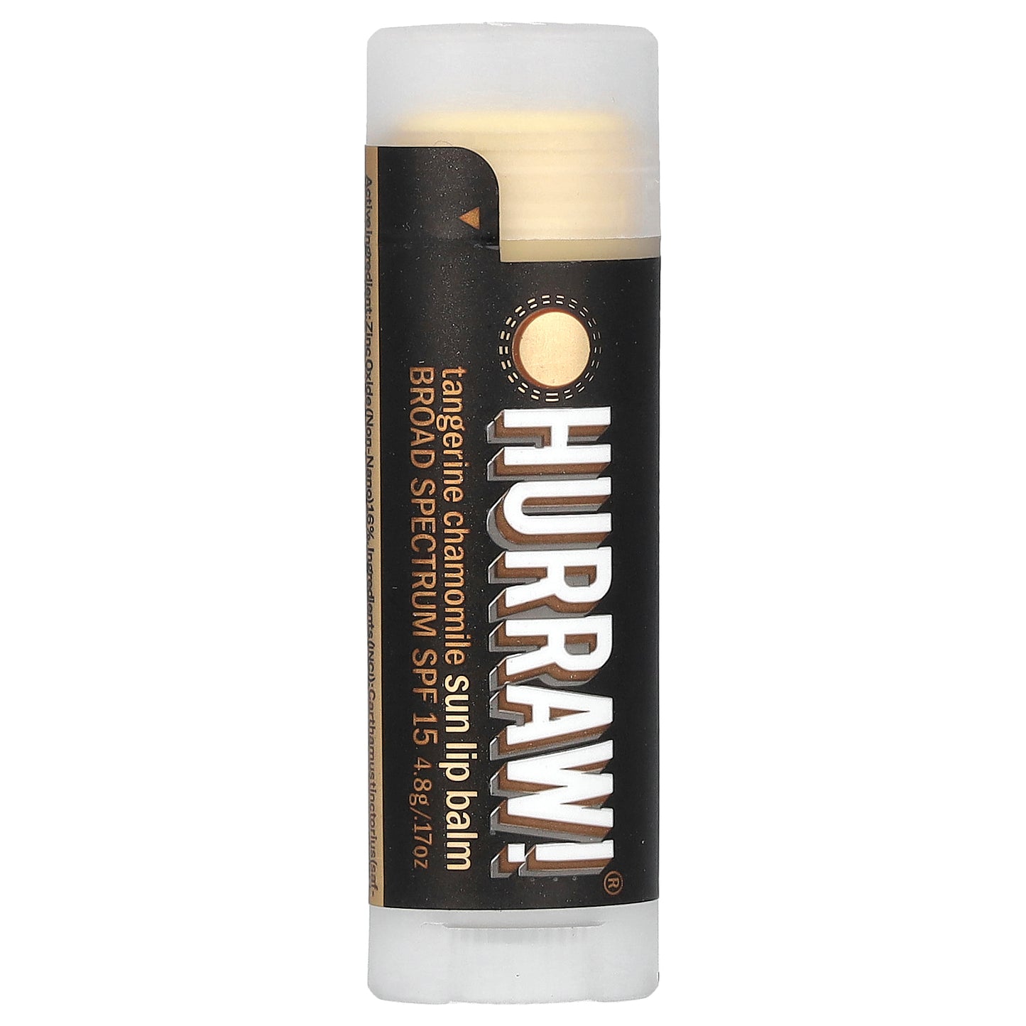 Hurraw! Balm, Sun Lip Balm, SPF 15, Tangerine Chamomile, 0.17 oz (4.8 g)