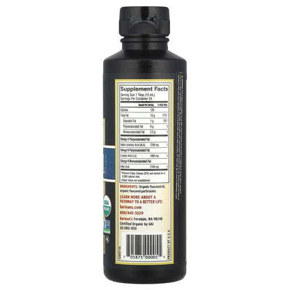 Barlean's, Organic Lignan Flax Oil, 12 fl oz (355 ml)