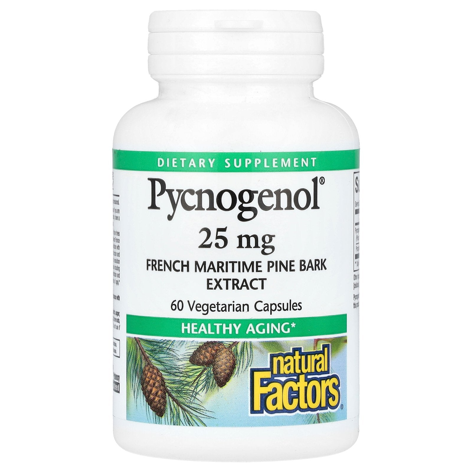 Natural Factors, Pycnogenol, 25 mg, 60 Vegetarian Capsules