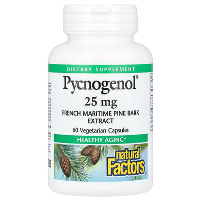 Natural Factors, Pycnogenol, 25 mg, 60 Vegetarian Capsules