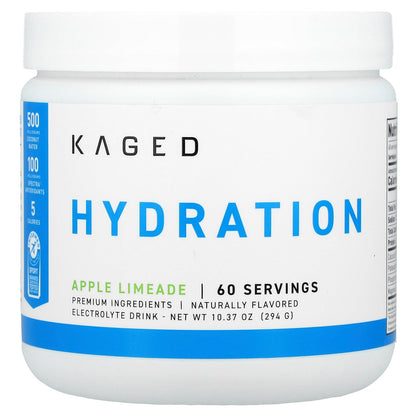 Kaged, Hydration, Electrolyte Drink, Apple Limeade, 10.37 oz (294 g)