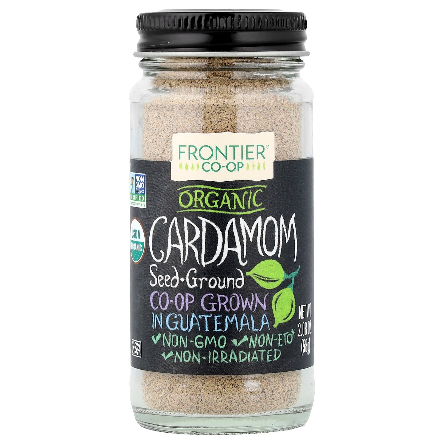Frontier Co-op, Organic Cardamom Seed, Ground, 2.08 oz (58 g)