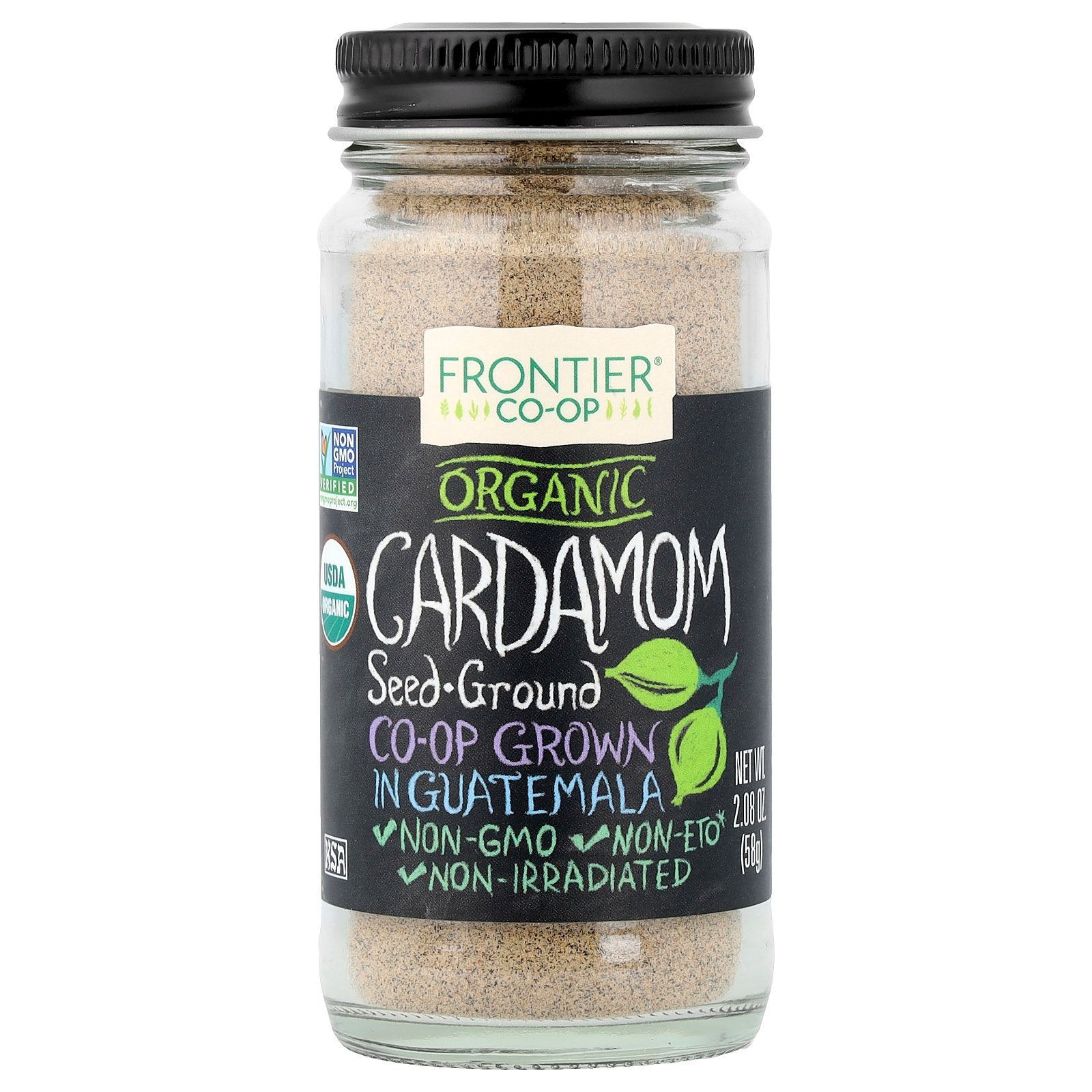 Frontier Co-op, Organic Cardamom Seed, Ground, 2.08 oz (58 g)