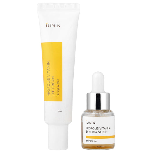iUNIK, Propolis Vitamin Eye Cream Set, 2 Piece Set