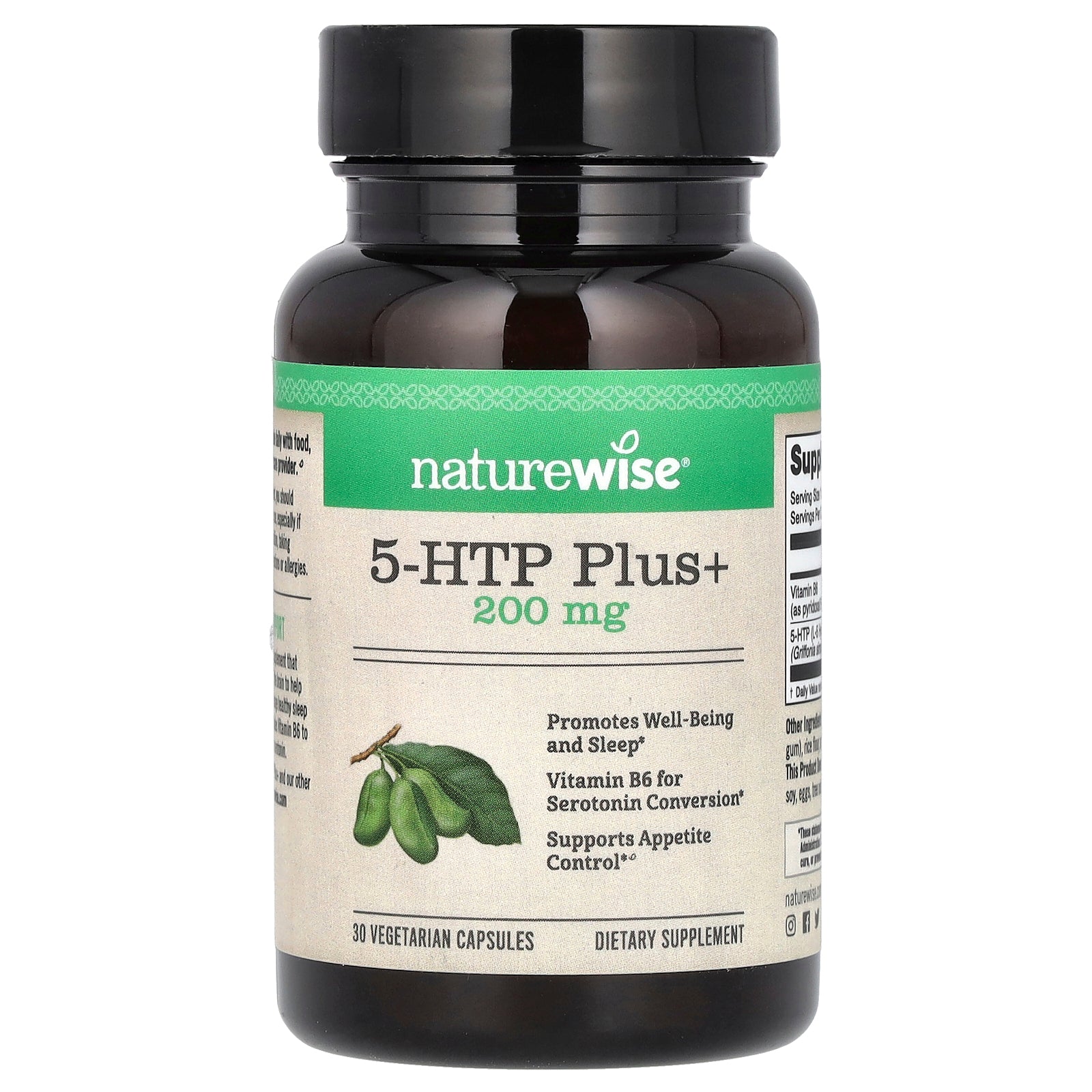 NatureWise, 5-HTP Plus+, 30 Vegetarian Capsules