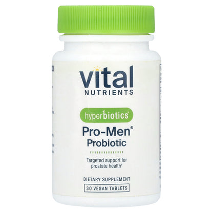 Vital Nutrients, Hyperbiotics®, PRO-Men® Probiotic, 30 Vegan Tablets