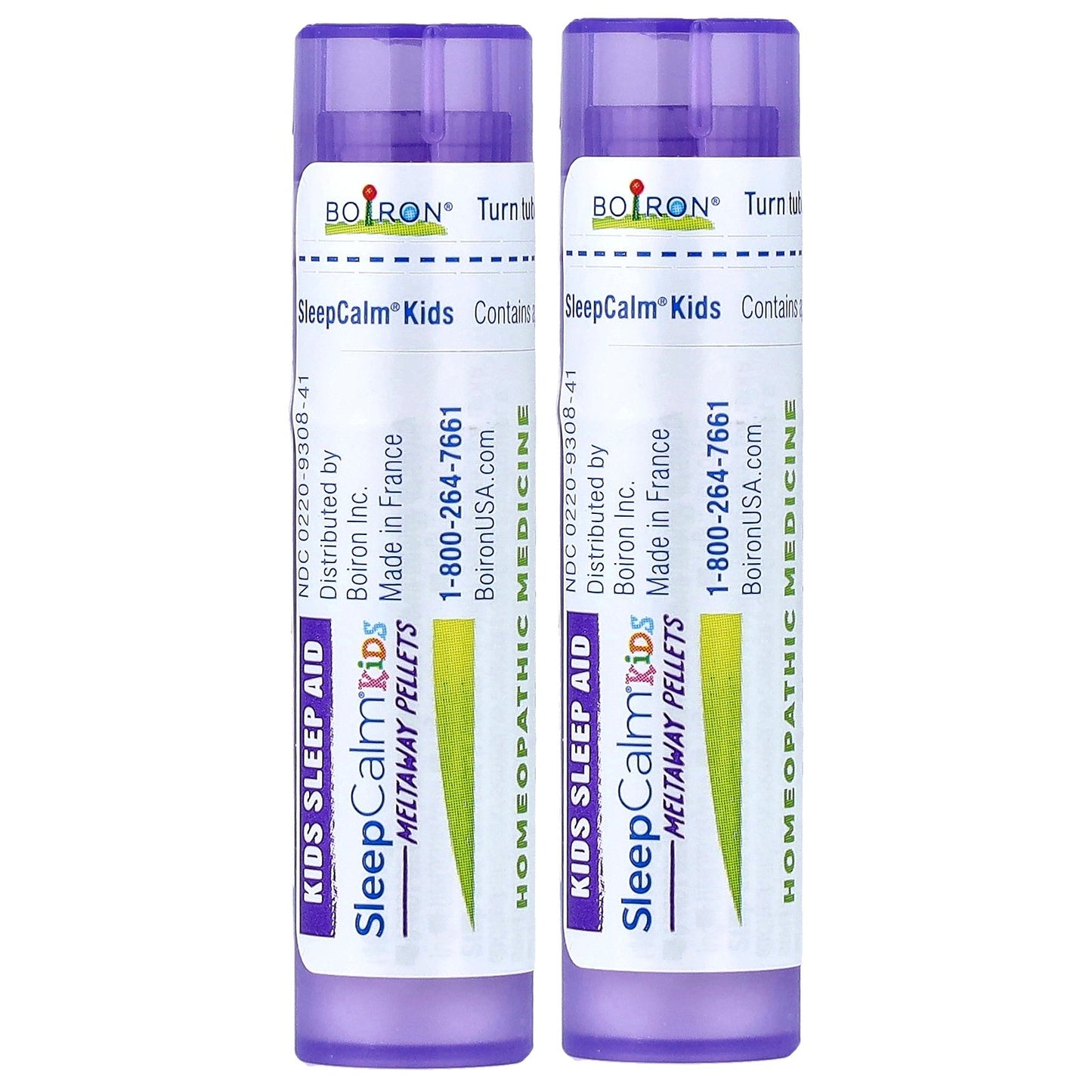 Boiron, SleepCalm® Kids, 2 Portable Tubes, 80 Pellets Each