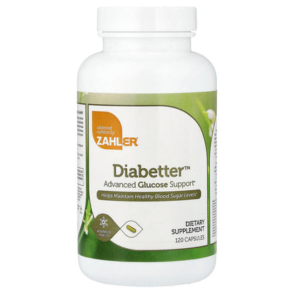 Zahler, Diabetter™, Advanced Glucose Support, 120 Capsules