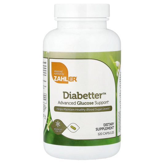 Zahler, Diabetter™, Advanced Glucose Support, 120 Capsules
