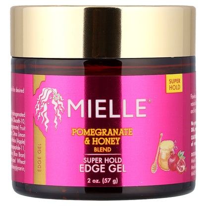 Mielle, Super Hold Edge Gel, Pomegranate & Honey Blend, 2 oz (57 g)