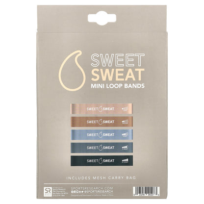 Sports Research, Sweet Sweat®, Mini Loop Bands, 5 Loop Bands