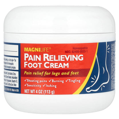 MagniLife, Pain Relieving Foot Cream, 4 oz (113 g)