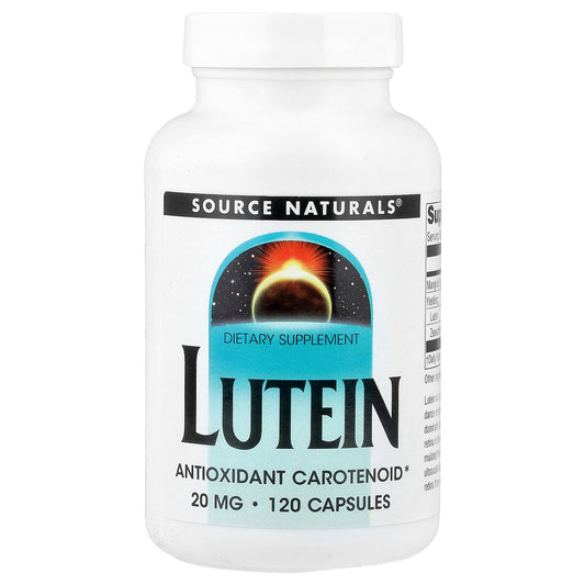 Source Naturals, Lutein, 20 mg, 120 Capsules