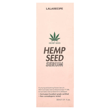 Lalarecipe, Hemp Seed Serum, 1.01 fl oz (30 ml)
