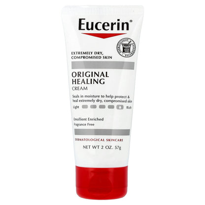 Eucerin, Original Healing Creme, Extremely Dry, Compromised Skin, Fragrance Free, 2 oz (57 g)