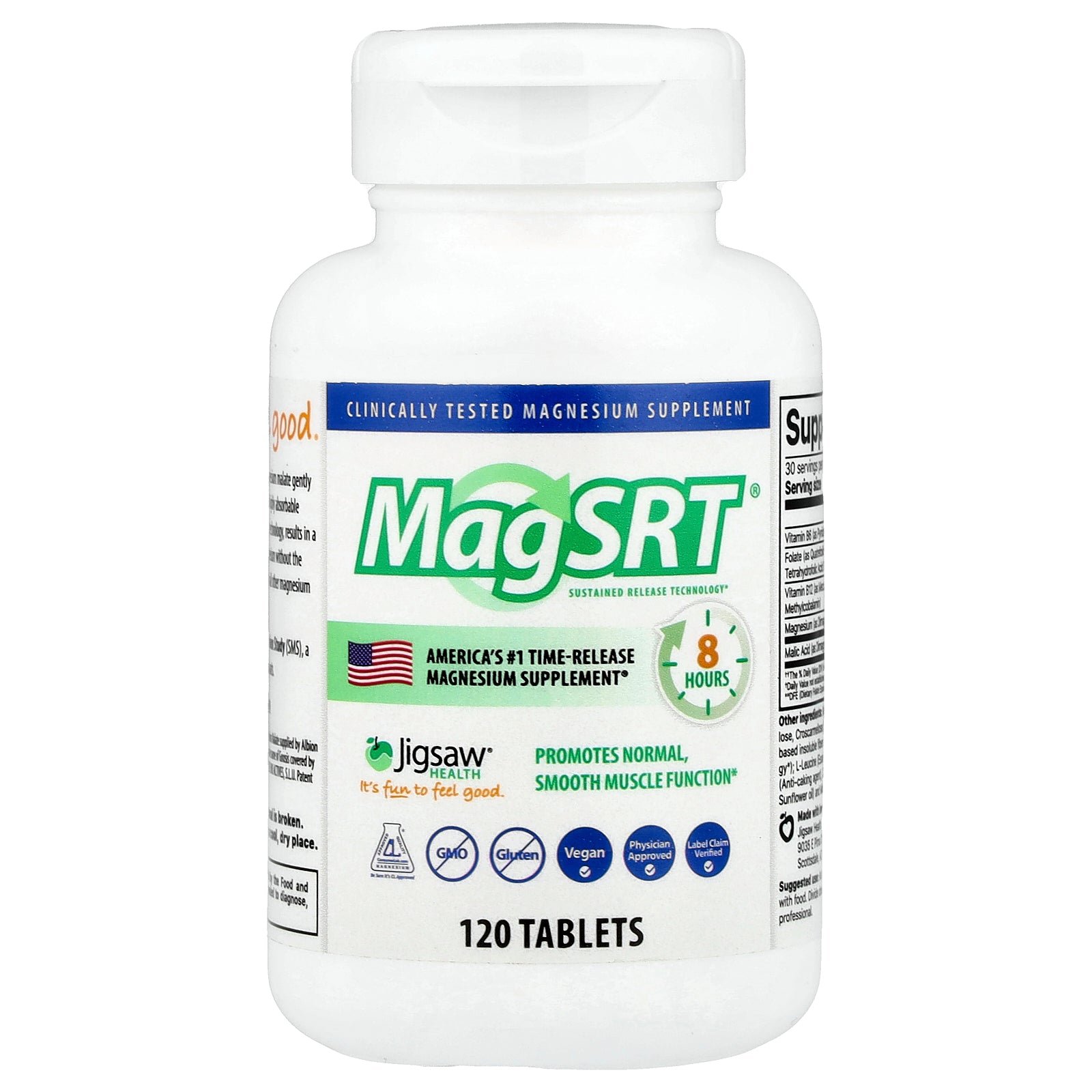 Jigsaw Health, MagSRT®, 120 Tablets