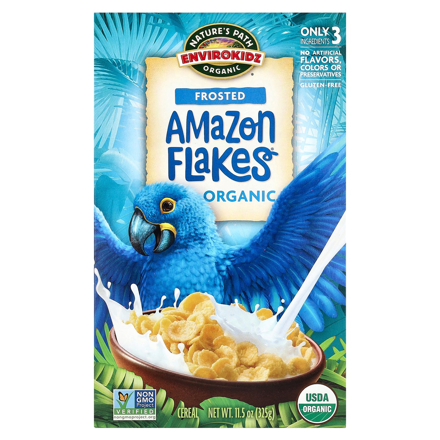 Nature's Path, Envirokidz Organic, Amazon Frosted Flakes Cereal, 11.5 oz (325 g)